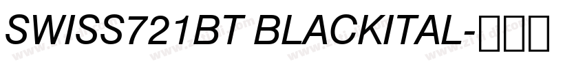 SWISS721BT BLACKITAL字体转换